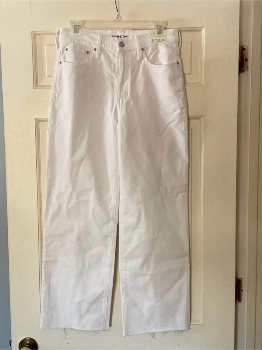 J.Crew Slim wide-leg jean in white wash Size 27